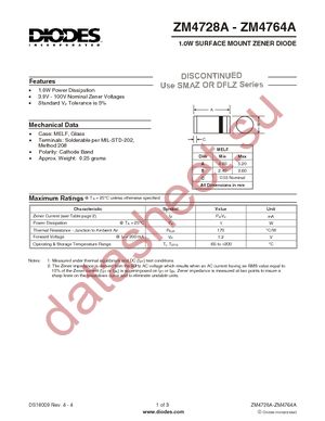 ZM4729A-13 datasheet  